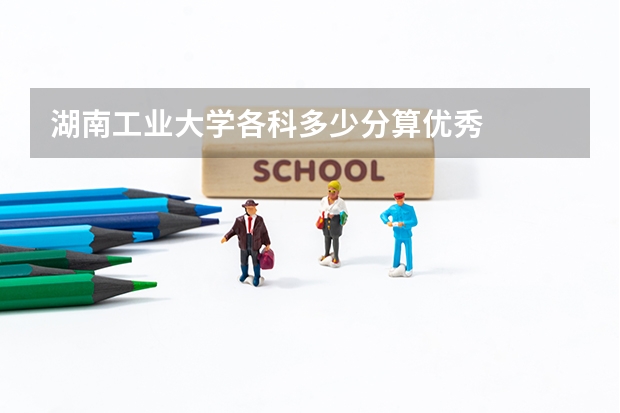 湖南工业大学各科多少分算优秀