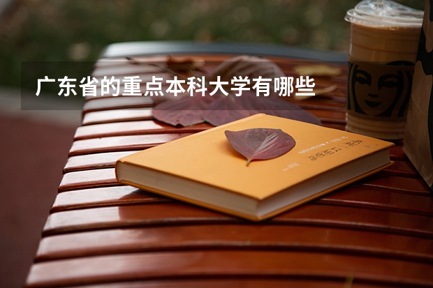 广东省的重点本科大学有哪些