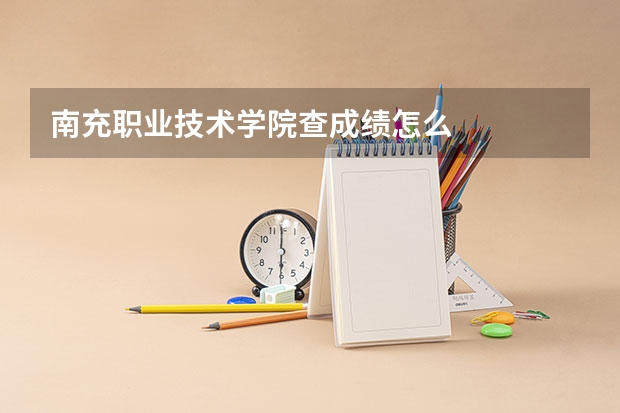 南充职业技术学院查成绩怎么