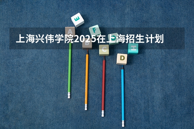 上海兴伟学院2025在上海招生计划预测