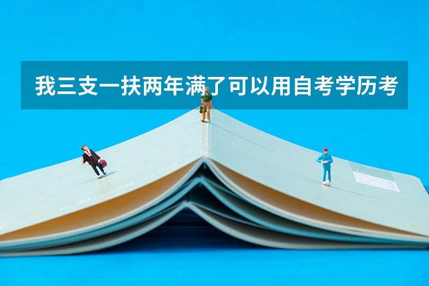 我三支一扶两年满了可以用自考学历考市里公务员吗