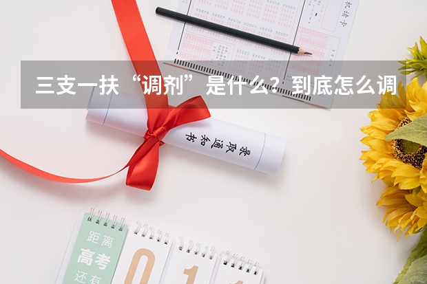 三支一扶“调剂”是什么？到底怎么调？