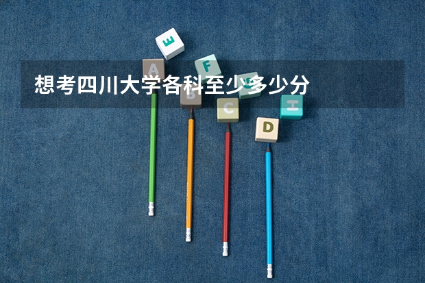 想考四川大学各科至少多少分