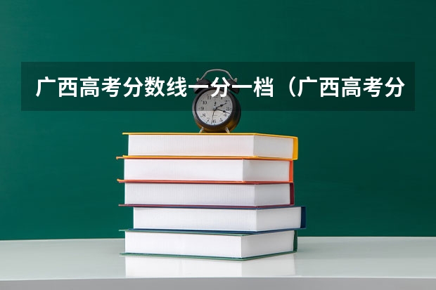 广西高考分数线一分一档（广西高考分数线分段）