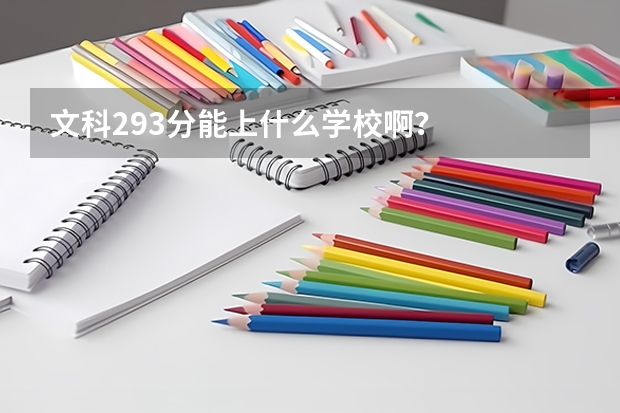 文科293分能上什么学校啊？