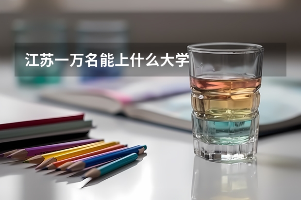 江苏一万名能上什么大学