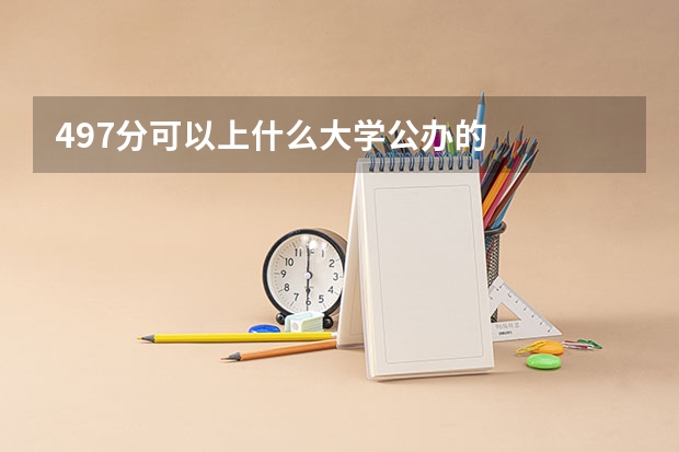 497分可以上什么大学公办的
