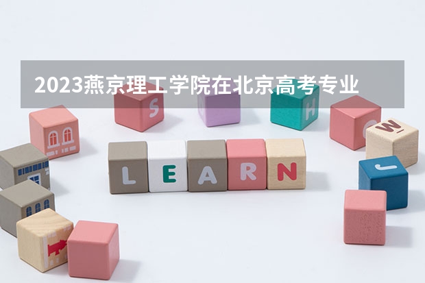 2023燕京理工学院在北京高考专业计划招生多少人