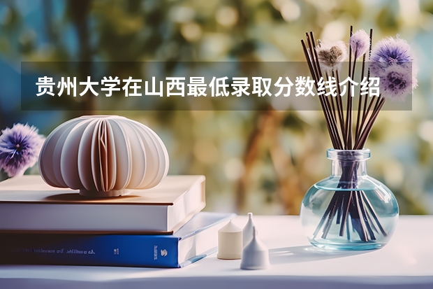 贵州大学在山西最低录取分数线介绍