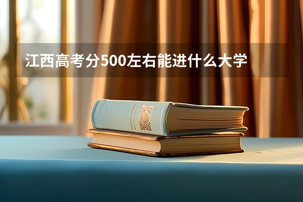 江西高考分500左右能进什么大学