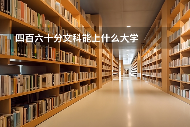 四百六十分文科能上什么大学