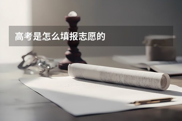 高考是怎么填报志愿的