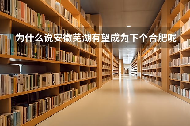 为什么说安徽芜湖有望成为下个合肥呢？